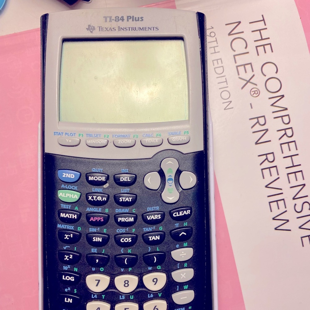 It-84 calculator. Works great. Back is missing but has a cover.
